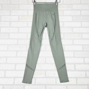 Women's Best Olive Green Seamless High Waisted‎ Workout Gym Leggings XS